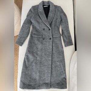 Reformation York Herringbone Coat XS